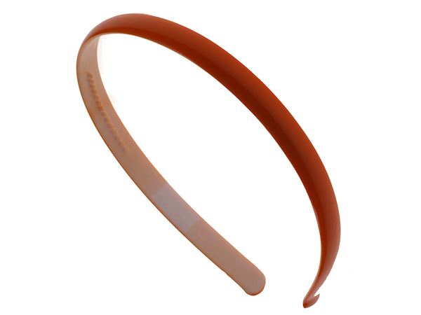 1.5cm Orange Plain Narrow Slim Plastic Alice Band Hair Band Headband Teeth