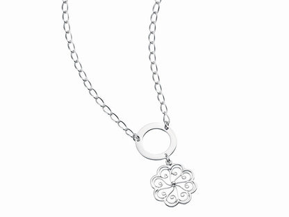 Ornate Flower Necklace Fashion Jewellery Ladies Women