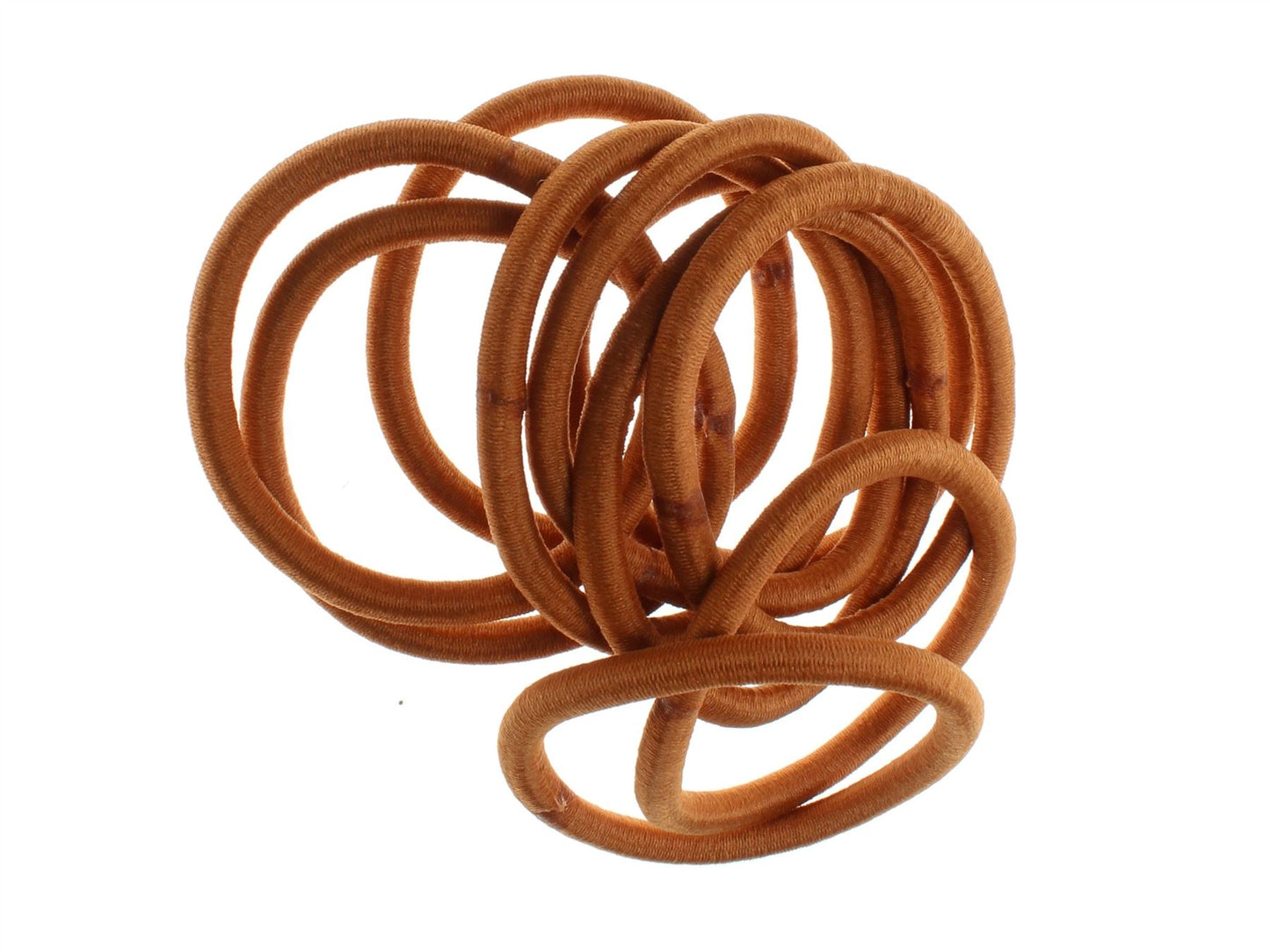 Golden Brown Snag-Free Hair Elastic Bobbles Hair Bands