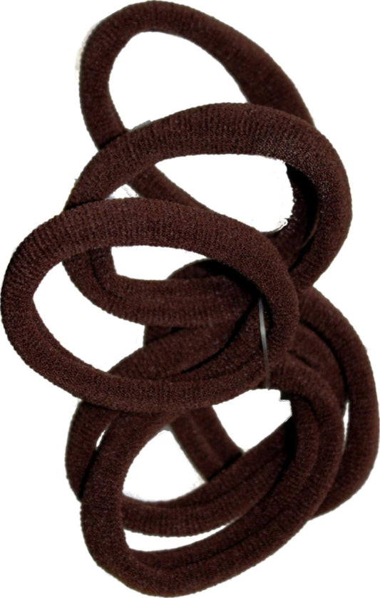 Dark Brown Jersey Endless Snag Free Hair Bobbles Hair Elastics Hair Bands