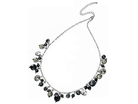 Crystal Cluster Necklace Fashion Jewellery Ladies Women