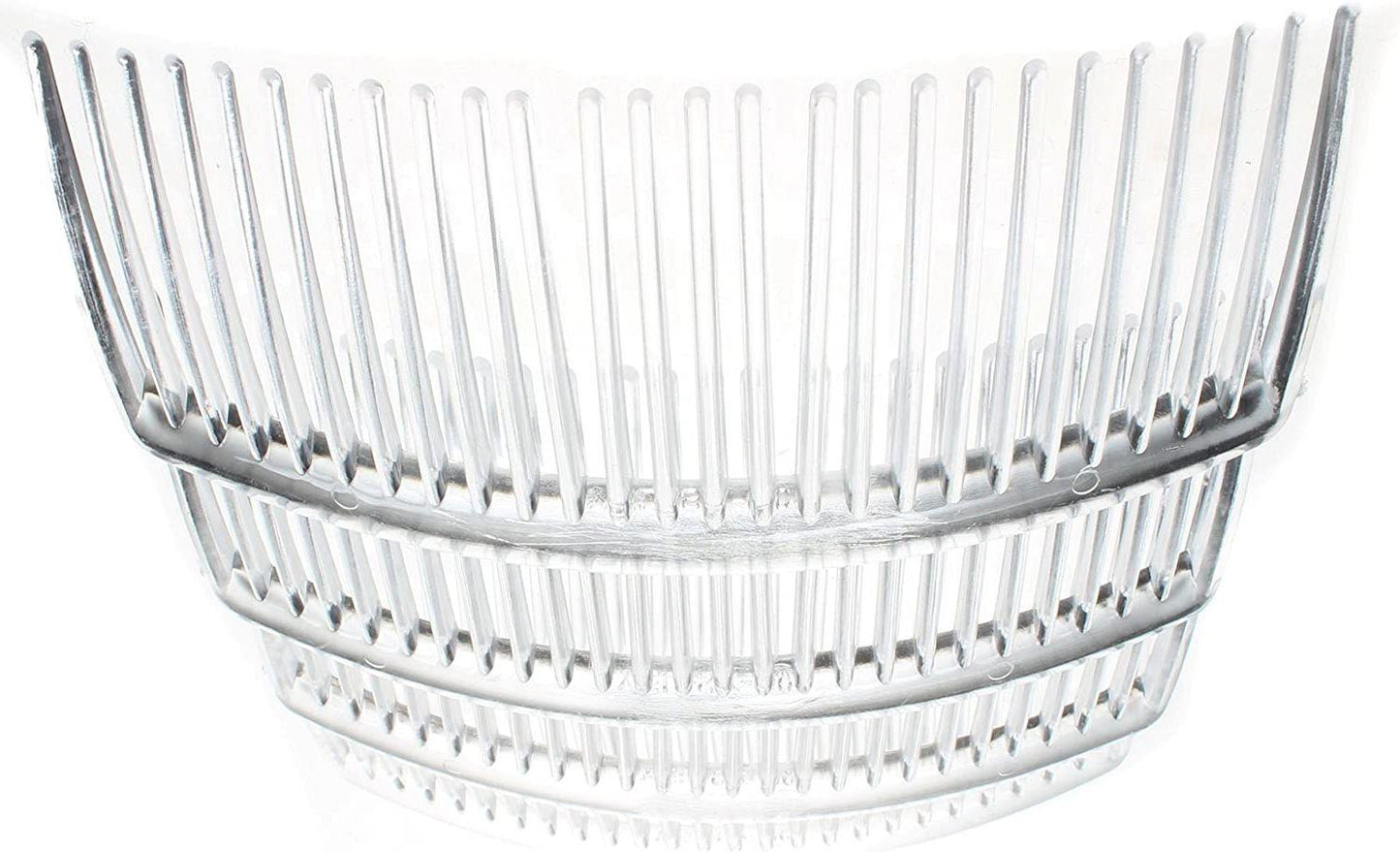 8 Pack 9cm Clear Plain Side Hair Combs Slides Grips