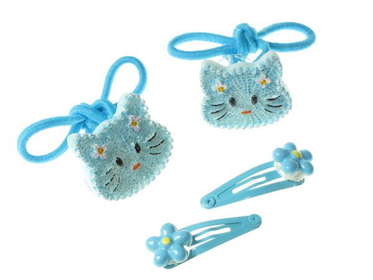 Blue Cat Hair Set