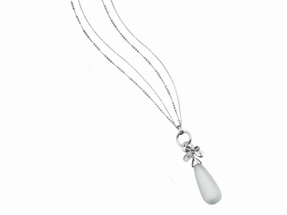 Fiorelli White Catseye Pendant Necklace Jewellery Ladies Women