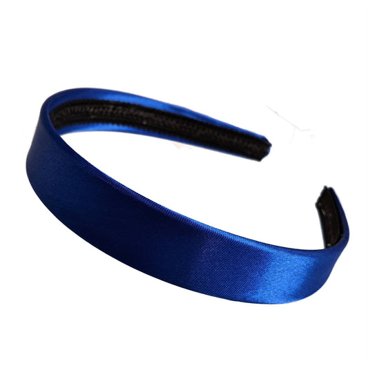 2cm Royal Blue Satin Alice Band Hair Band Headband Girls Ladies