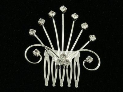 Crystal Spray Side Hair Comb Slide