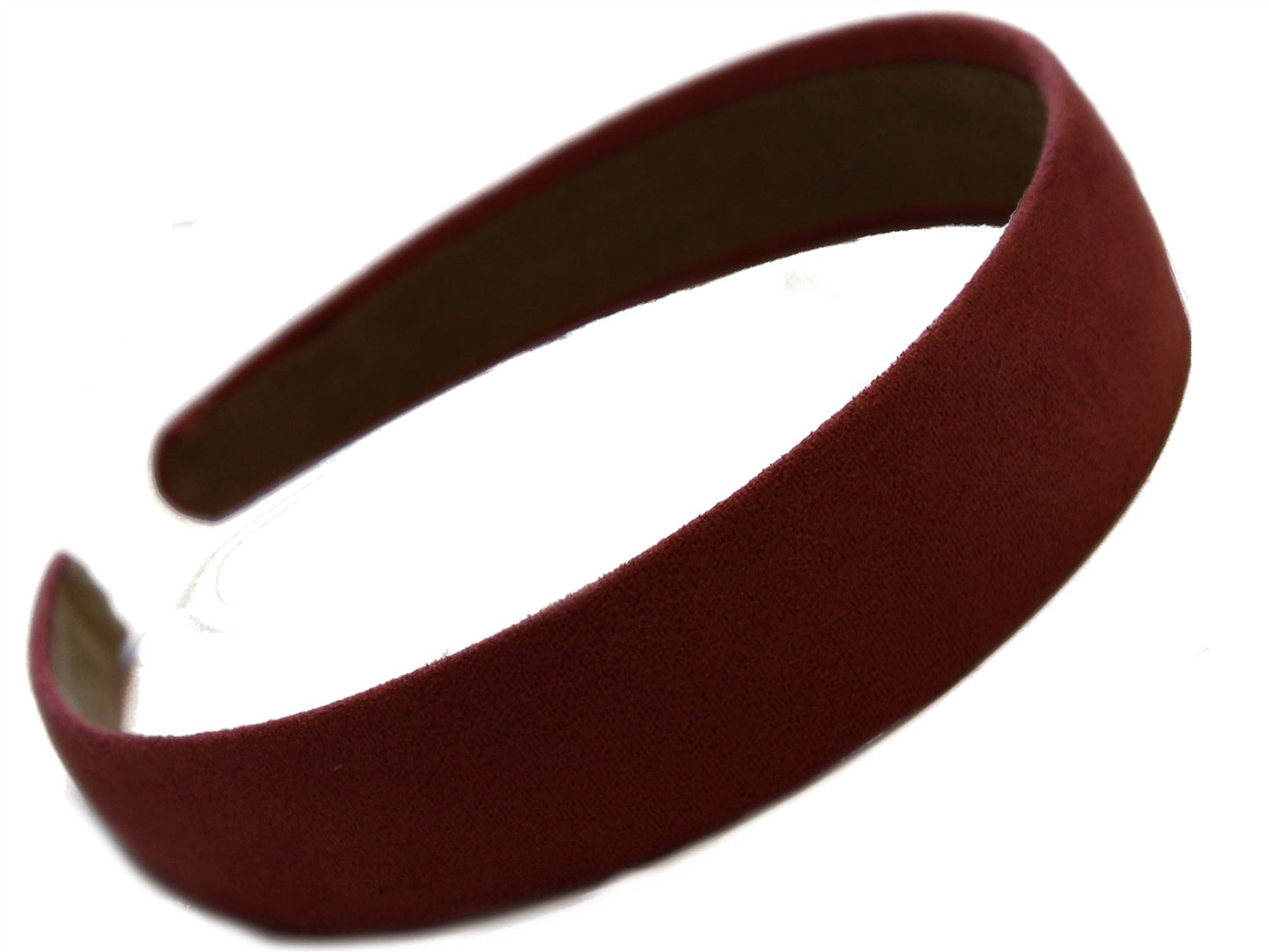 Burgundy Suede Effect Head Band Alice Hair Band