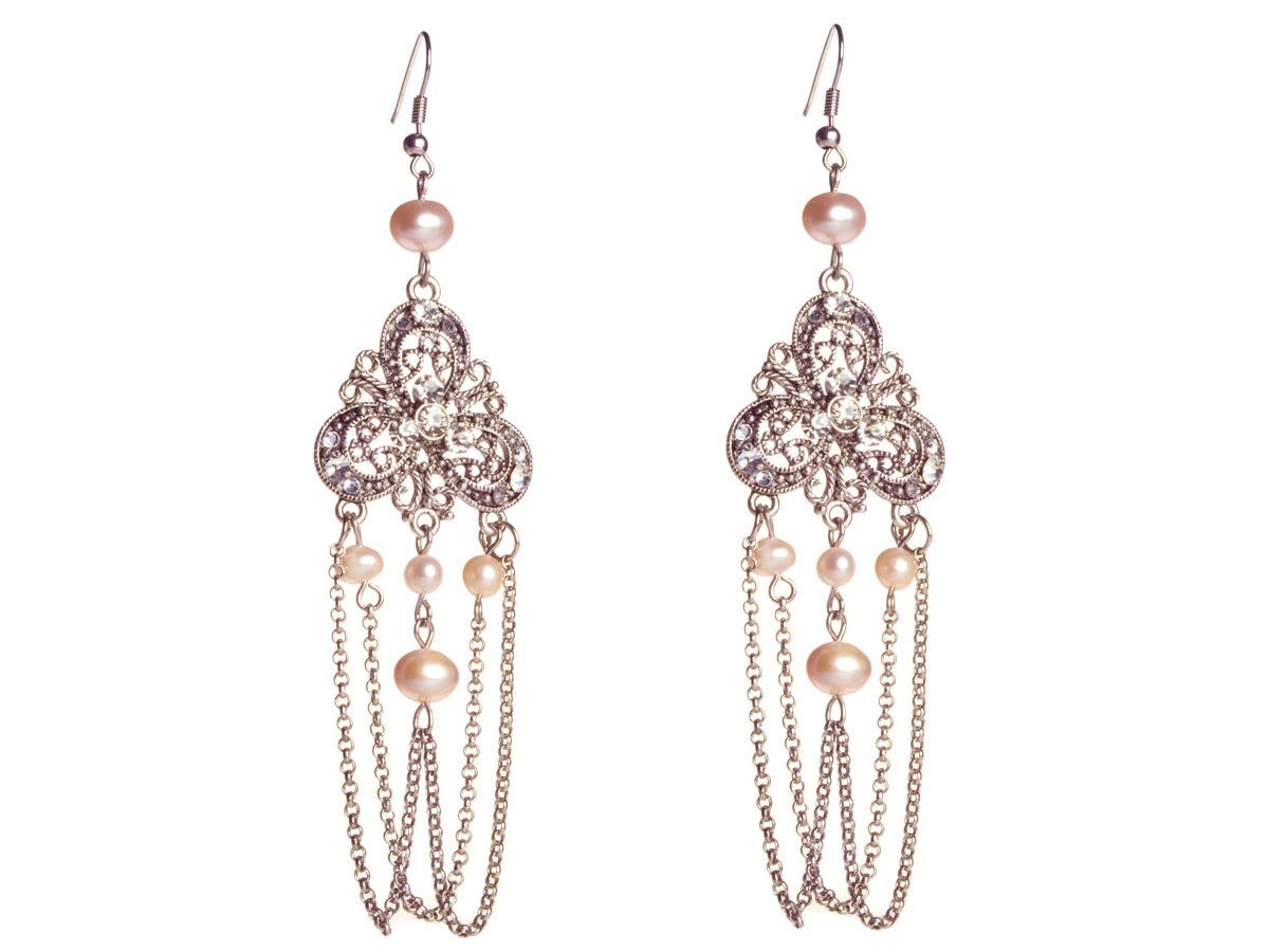 Pink Pearl Earrings