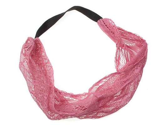 Pink Lace Headwrap