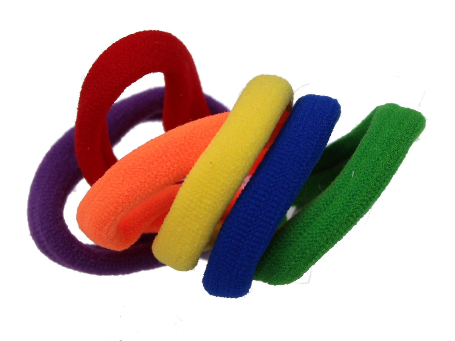 Bright Jersey Endless Snag Free Hair Bobbles Hair Elastics Hair Bands