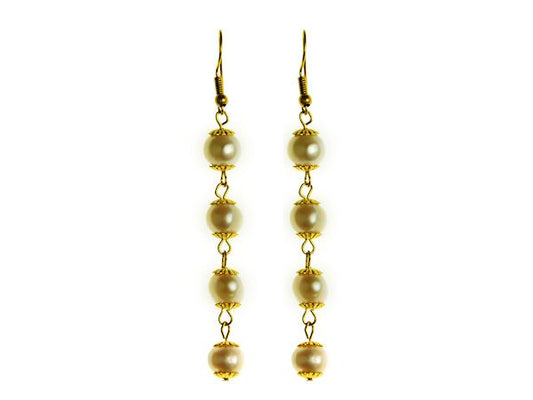 Ivory Freshwater Pearl Drop Earrings