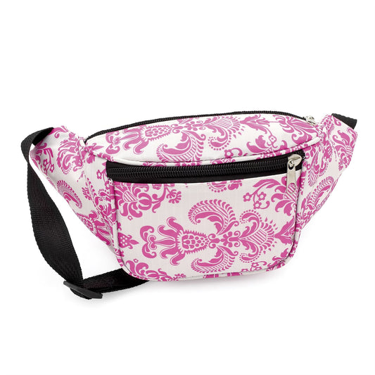 Pink Pattern Bum Bag Fanny Pack Festival Money Holiday Shopping Travel Belt