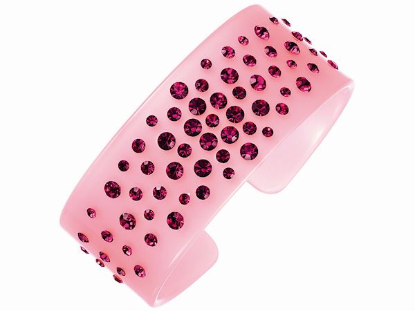 Pink Crystal  Bangle BRaceslet Womens Ladies Girls