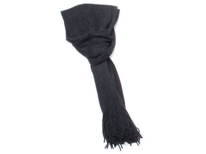 Ladies Womens Warm Winter Super Soft Knitted Plain Black Scarf Neck Warmer