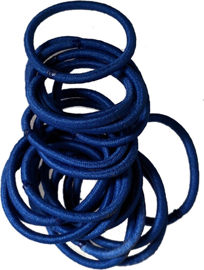 Small Royal Blue Snag-Free Thin Hair Bobbles Hair Elastics Hair Bands