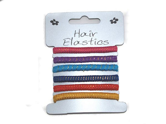 Thick Hair Elastics - Brights/Gilt