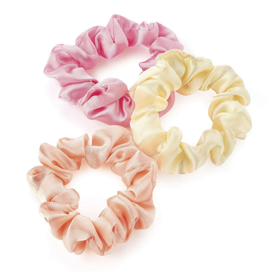 Pink Peach Cream Mini Small Hair Scrunchies Hair Elastics Hairbands