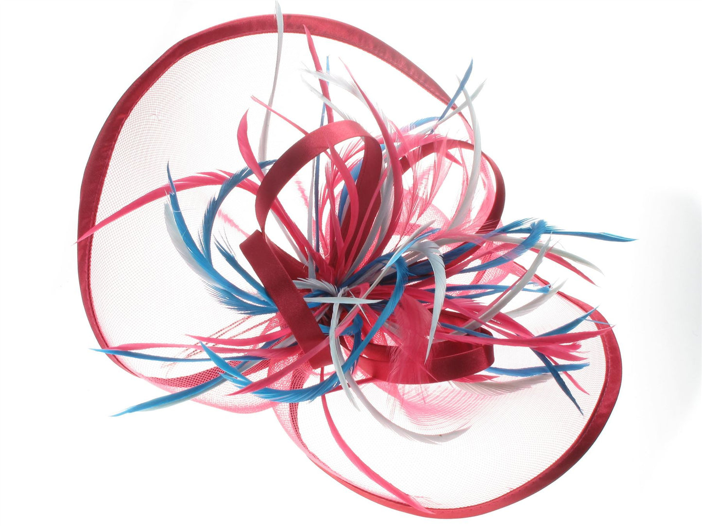 Wine Crinoline Fascinator Band