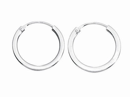 Square Cut Hoop Earrings