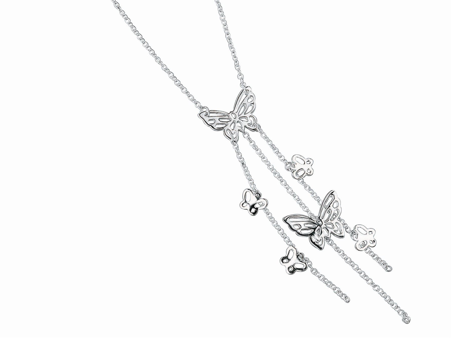 Cascading Butterfly Necklace Fashion Jewellery Ladies Women