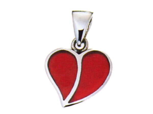 Red Heart Pendant Necklace Jewellery Ladies Women