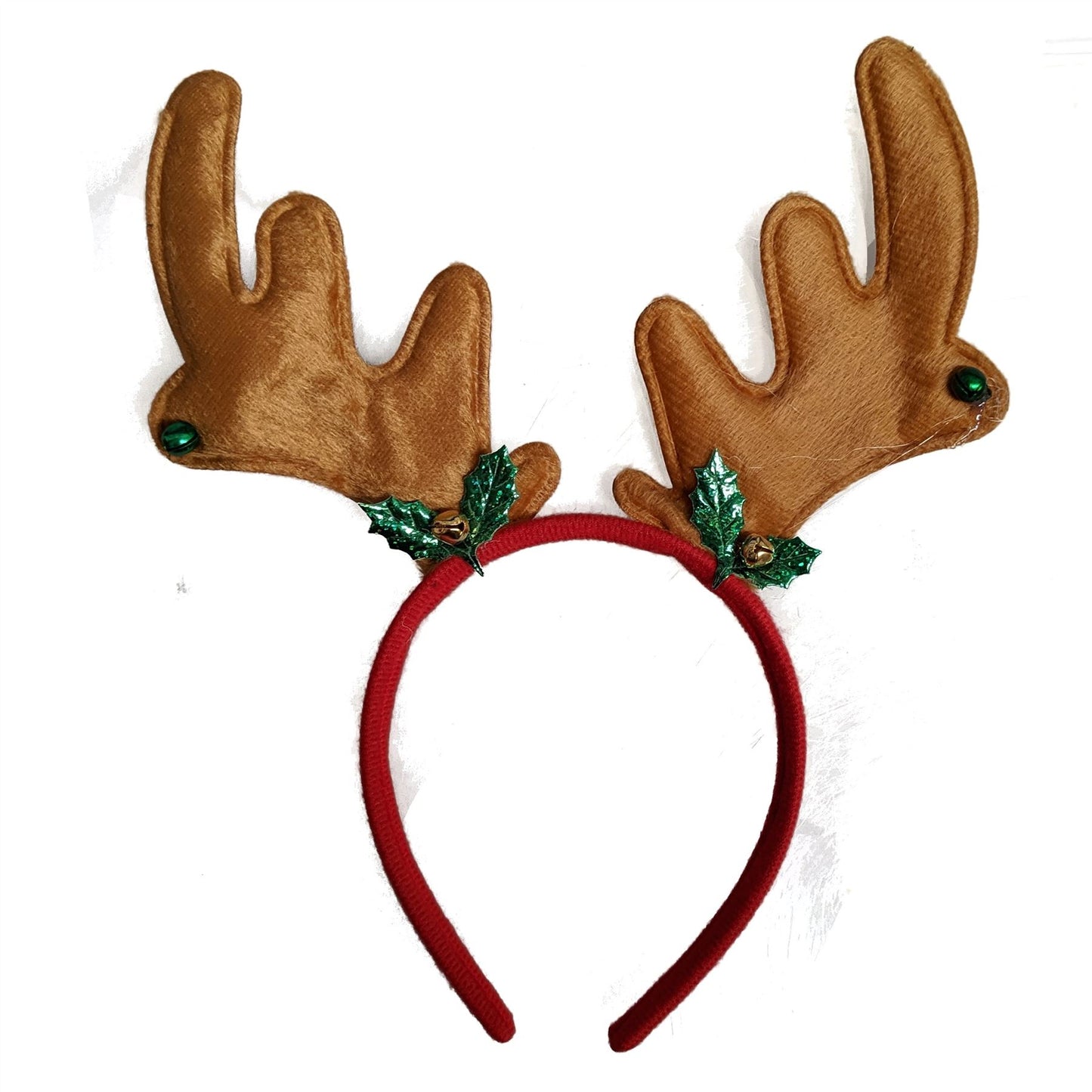 Christmas Bell Reindeer Antlers Xmas Headband Hair Band Party Boppers