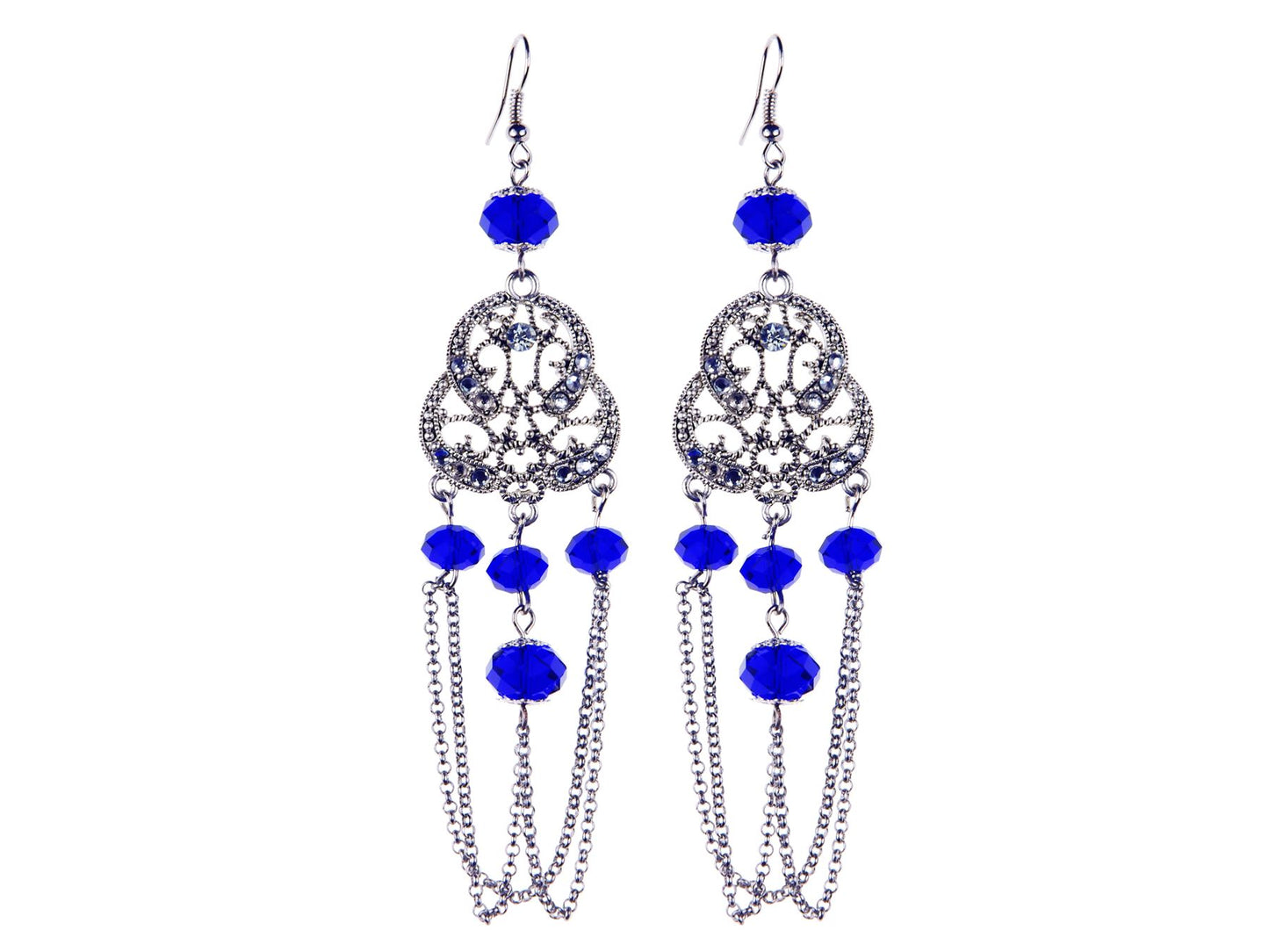 Cobalt Blue Vintage Earrings