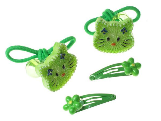 Green Cat Hair Set