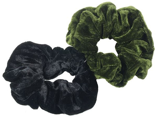 Olive Green Pack Scrunchies