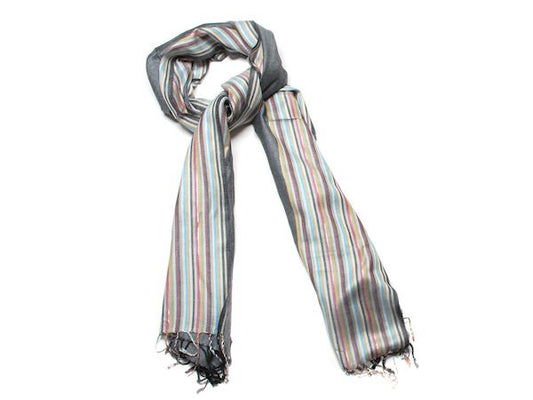 Beautiful Grey Stripe New Lady Women Fashion Scarf Shawl Wrap Headscarf