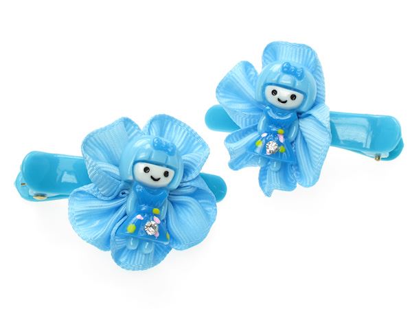 Blue Girl Hair Clip Slide