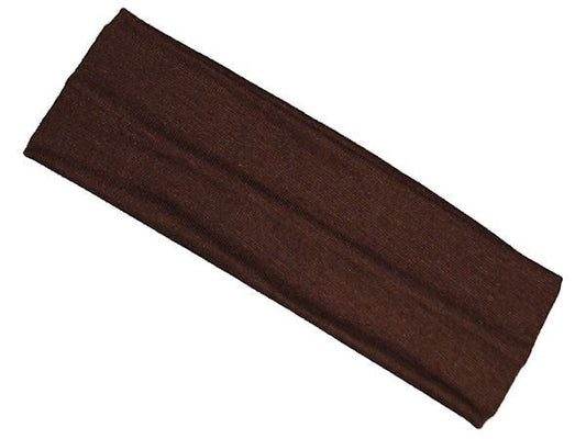 7cm Wide Brown Sports Dance Gym Training Headband Hair Band Bandeau Accessories