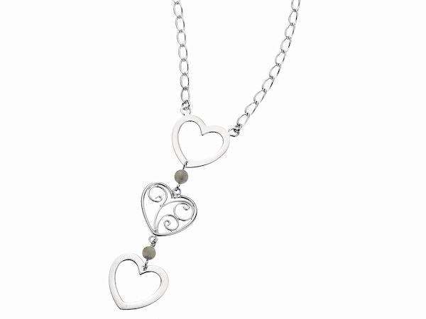 Filigree Heart Swirl Necklace Fashion Jewellery Ladies Women