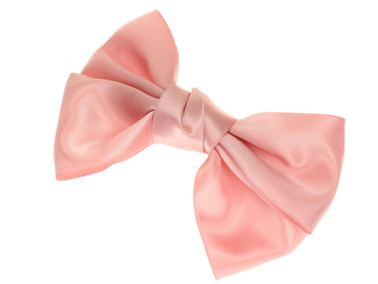 11.5cm Big Large Pink Bow Sprung 6.5cm French Barrette Hair Clip Grip Slide