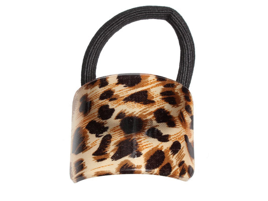 Cheetah Curved Ponytail Holder