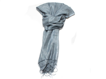 Grey Jennifer Striped Fashion Scarf