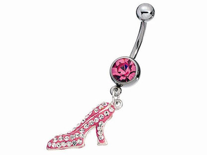 Crystal Shoe Belly Bar