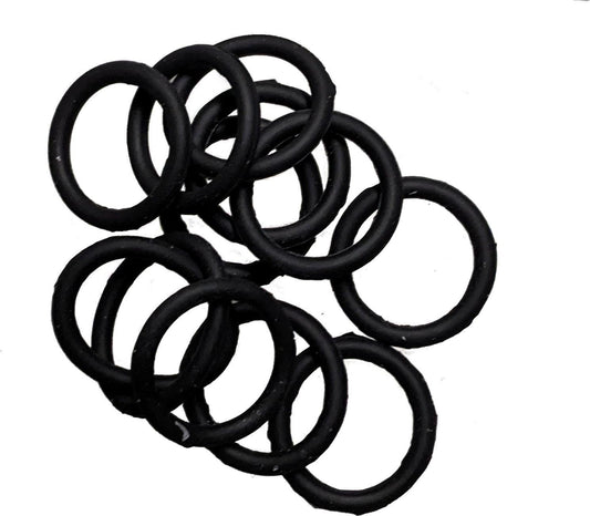 Mini Small Black Silicone Non Slip Endless Snag Free Elastics Hair Bands