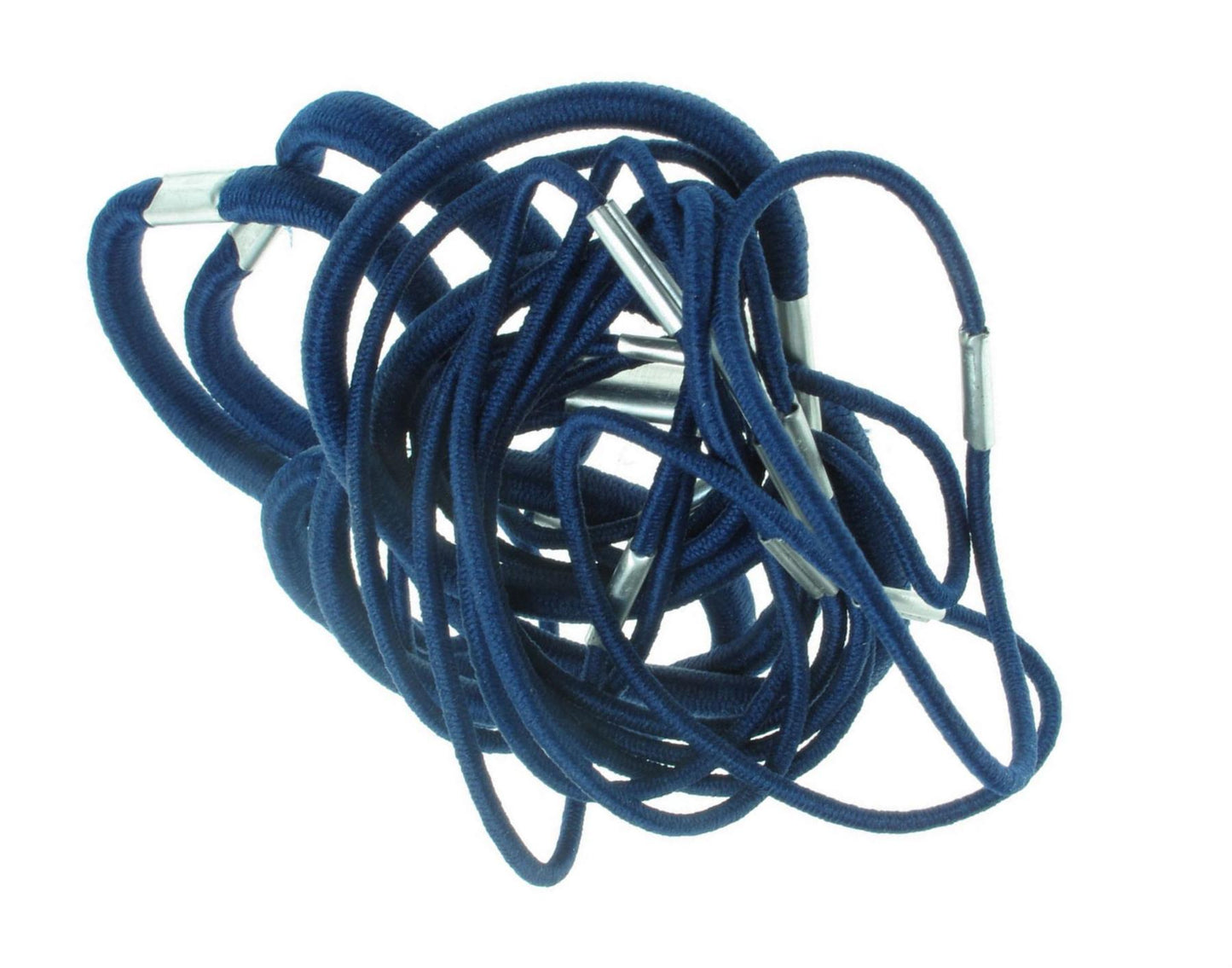 18 Navy Blue Thick And Thin Hair Elastics Hair Bands Bobbles School Colours