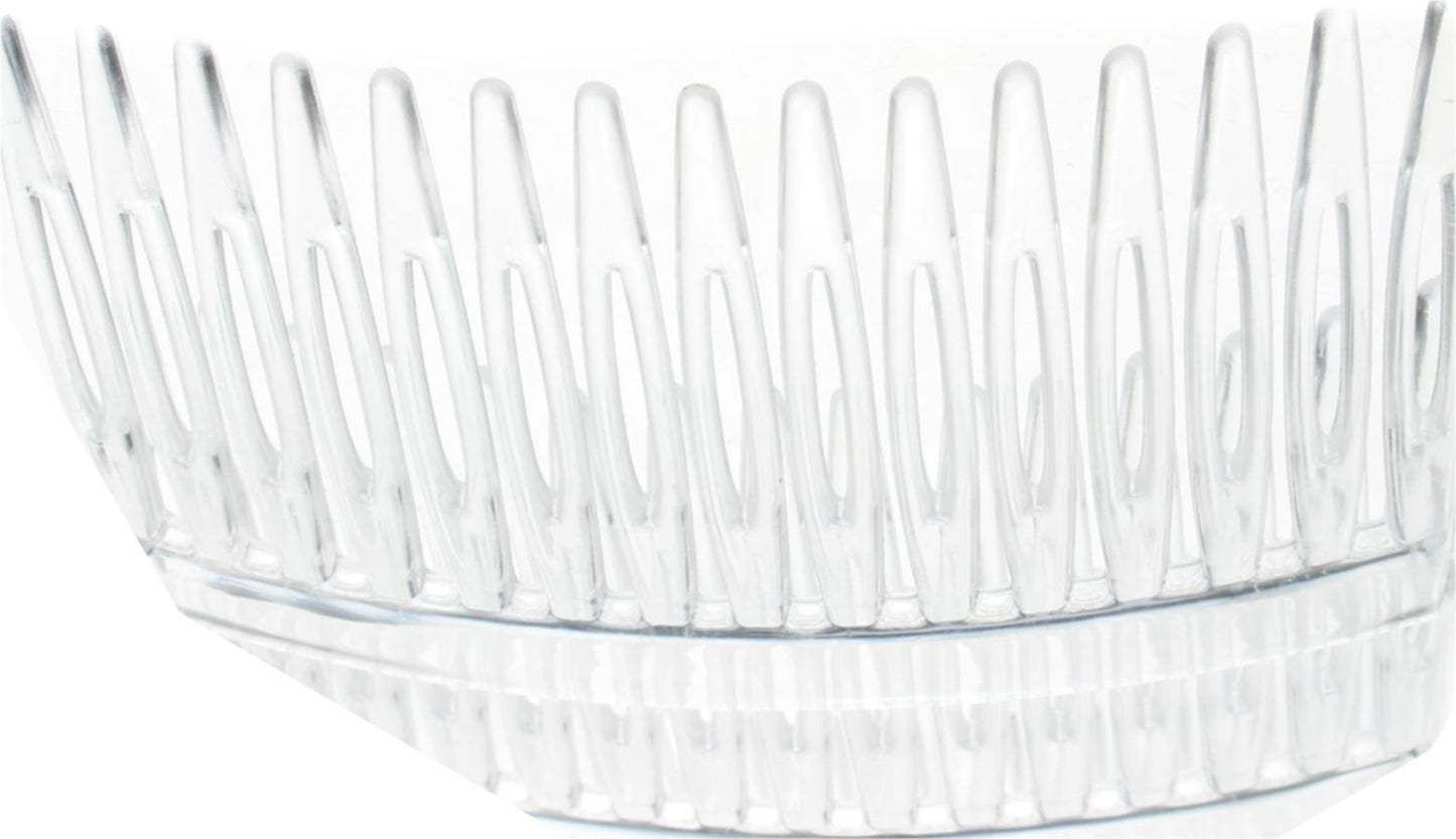 4 Pack 7cm Clear Side Hair Combs Slides Clips