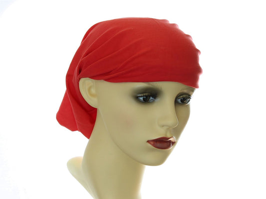 Red Tube Headband Hair Band Under Scarf Hijab Sports Cycle Running Bandeau