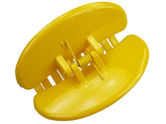 Bright Yellow 5cm Chunky Plastic Hair Claw Clip Clamp Jaw Clip Hair