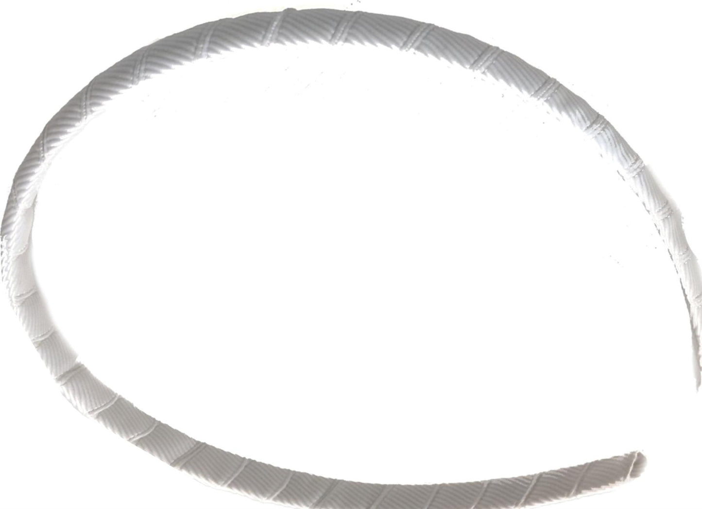 Girls Plain White Ribbon Plastic Hair Band Headband Bridal Wedding Crafting