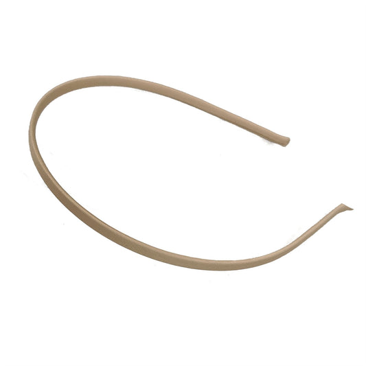 5mm Blonde Satin Covered Narrow Thin Metal Hair Band Headband Crafting