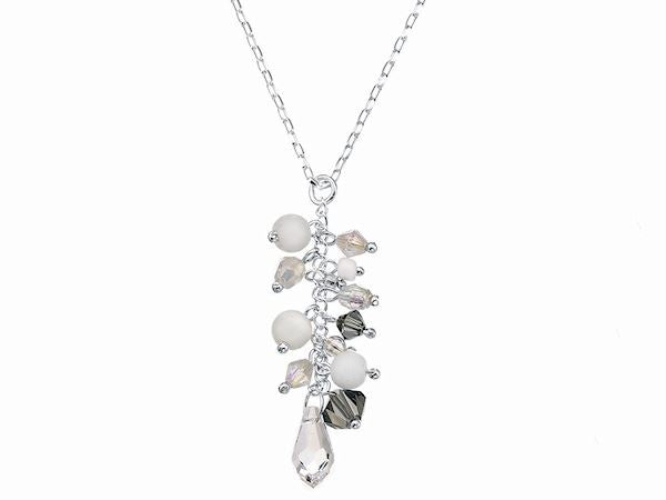 Smoky Bead Drop Necklace Fashion Jewellery Ladies Women