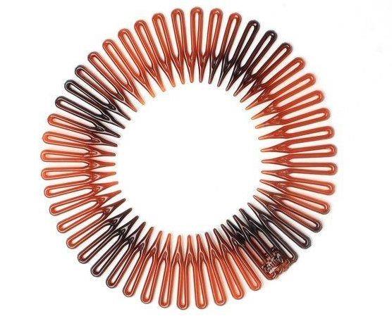 1 x Tort Brown Flexi Comb Slide Grips Alice Band Hair Band Headband