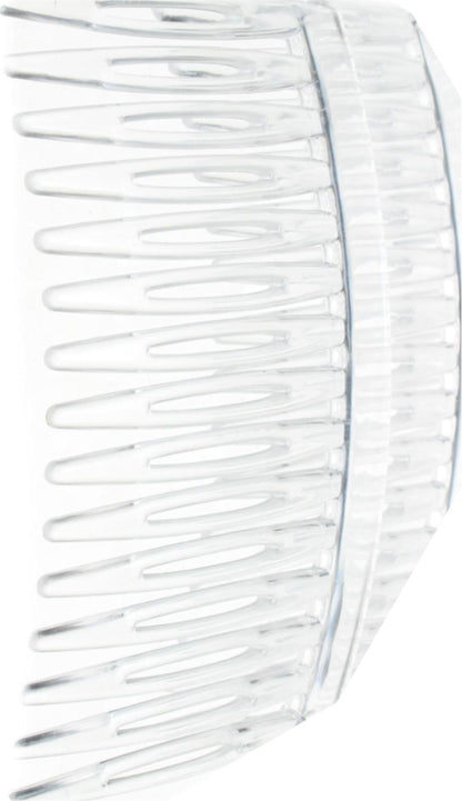 4 Pack 7cm Clear Side Hair Combs Slides Clips