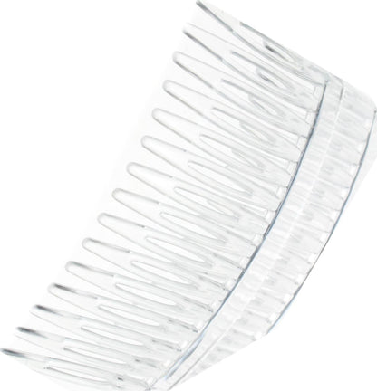 4 Pack 7cm Clear Side Hair Combs Slides Clips