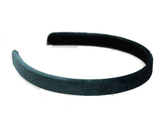 1.5cm Girls Light Teal Blue Velvet Headband