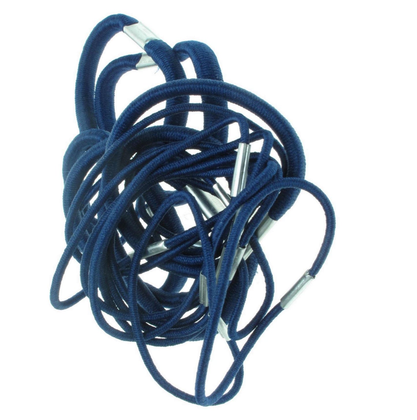 18 Navy Blue Thick And Thin Hair Elastics Hair Bands Bobbles School Colours